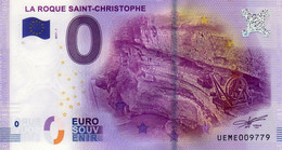 Billet Touristique Souvenir Monnaie De Paris MDP Euro La Roque St Christophe - Autres & Non Classés