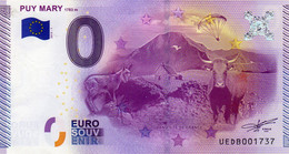 Billet Touristique Souvenir Monnaie De Paris MDP Euro Puy Mary - Autres & Non Classés