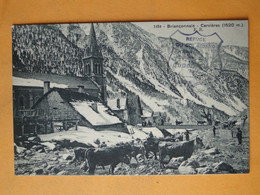 CERVIERES  (Hautes Alpes) -- L'Eglise - Troupeau De Vaches - ANIMATION - Vaches