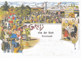 AK Hanau - Kesselstadt Gruss Von Der Kerb Kesselstadt Kerbemarkt Heimkehr - Postkarte Um 1910 (Reprint) - Hanau