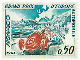 73817 MNH MONACO 1963 GRAN PREMIO AUTOMOVILISTICO DE EUROPA EN MONTECARLO - Autres & Non Classés