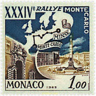 44822 MNH MONACO 1964 34 RALLY AUTOMOVILISTICO DE MONTECARLO - Autres & Non Classés