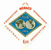 32362 MNH MONACO 1964 60 ANIVERSARIO DE LA FEDERACION INTERNACIONAL DE FUTBOL - Autres & Non Classés