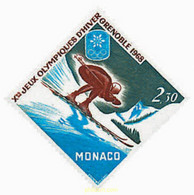 72782 MNH MONACO 1967 10 JUEGOS OLIMPICOS INVIERNO GRENOBLE 1968 - Other & Unclassified