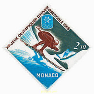 72782 MNH MONACO 1967 10 JUEGOS OLIMPICOS INVIERNO GRENOBLE 1968 - Autres & Non Classés