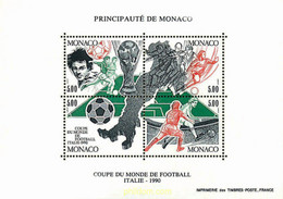 67801 MNH MONACO 1990 COPA DEL MUNDO DE FUTBOL. ITALIA-90 - Otros & Sin Clasificación