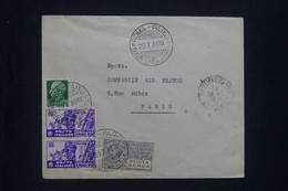 ITALIE - Enveloppe De Rome Pour Paris En 1935 Par 1er Vol - Défauts - L 133488 - Marcofilía (Aviones)