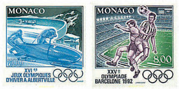 72787 MNH MONACO 1992 25 JUEGOS OLIMPICOS VERANO BARCELONA 1992 - 16 JUEGOS OLIMPICOS INVIERNO. ALBERTVILLE 1992 - Otros & Sin Clasificación