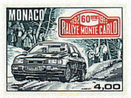 79062 MNH MONACO 1992 60 RALLY AUTOMOVILISTICO DE MONTECARLO - Andere & Zonder Classificatie