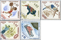 286073 USED MONACO 1964 18 JUEGOS OLIMPICOS VERANO TOKIO 1964 - 9 JUEGOS OLIMPICOS INVIERNO INNSBRUCK 1964 - Otros & Sin Clasificación