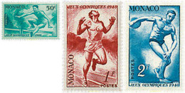 228011 HINGED MONACO 1948 14 JUEGOS OLIMPICOS VERANO LONDRES 1948 - Sonstige & Ohne Zuordnung