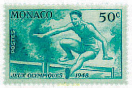 281630 HINGED MONACO 1948 14 JUEGOS OLIMPICOS VERANO LONDRES 1948 - Otros & Sin Clasificación