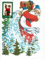 Christmas Traditions In The USA (Santa Claus) Maxi-card From Chicago - Cartoline Maximum