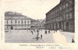 CPA Italie - Napoli - Palazzo Reale E Castel S. Elmo - L. Amadori - Dos Non Divisé - Oblitérée La Bachellerie 1903 - Napoli (Napels)