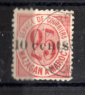 Maroc 1892 N° 45A Oblitéré (Mazagannà Marrakech) - Sellos Locales