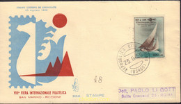 377016 MNH SAN MARINO 1956 8 JORNADA FILATELICA SAN MARINO - RICCIONE - Usados