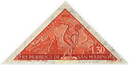 26497 MNH SAN MARINO 1959 JUEGOS UNIVERSITARIOS EN TURIN - Used Stamps