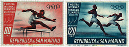 639020 HINGED SAN MARINO 1955 1 EXPOSICION INTERNACIONAL DE SELLOS OLIMPICOS - Used Stamps