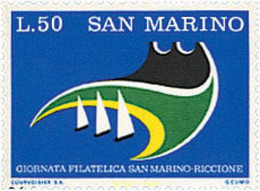 70070 MNH SAN MARINO 1974 JORNADA FILATELICA SAN MARINO - RICCIONE - Gebraucht