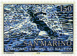 70326 MNH SAN MARINO 1979 CAMPEONATOS DE ESQUI NAUTICO EN CASTEL GANDOLFO - Oblitérés