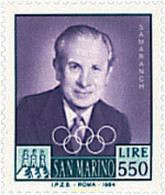 359952 MNH SAN MARINO 1984 PRESIDENTES DEL COMITE OLIMPICO INTERNACIONAL - Usados