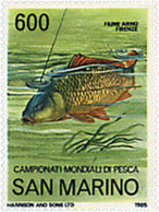 71863 MNH SAN MARINO 1985 CAMPEONATOS DEL MUNDO DE PESCA - Usados