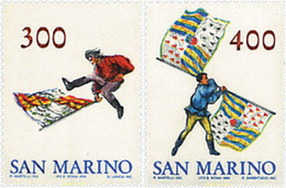 70335 MNH SAN MARINO 1984 CONSTITUCION DEL GRUPO DE JUGADORES DE BANDERAS DE SAN MARINO - Autres & Non Classés
