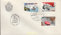 377047 MNH SAN MARINO 1987 GRANDES COMPETICIONES AUTOMOVILISTICAS - Oblitérés