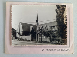 FERRIERE-LA-GRANDE - Photo Sur Support Carton Rose:(10.7 X 8.3 Cm) - (Marcel GUIBAUT, LOMME), Série 9351 - Louvroil