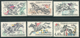 CZECHOSLOVAKIA 1978  Horse Racing MNH / **.  Michel 2469-74 - Ongebruikt