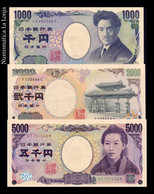 Japón Japan Set 3 Banknotes 1000 2000 5000 Yen ND (2000-2004) Pick 103-105 SC UNC - Japon