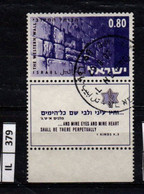 ISRAELE      1967     Guerra Arabo-israeliana 0,80 Usato Con Bandella - Usati (con Tab)