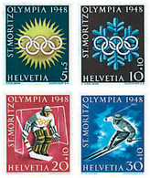 71702 MNH SUIZA 1948 5 JUEGOS OLIMPICOS INVIERNO SAN MORITZ 1948 - Winter 1948: St-Moritz