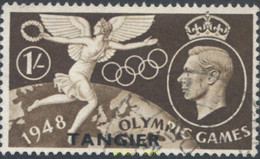 654781 USED TANGER. Ocupación Britanica 1948 14 JUEGOS OLIMPICOS VERANO LONDRES 1948 - Britse Bezetting MEF