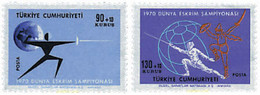 229455 MNH TURQUIA 1970 CAMPEONATOS DEL MUNDO DE ESGRIMA - Verzamelingen & Reeksen