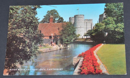 Canterbury - River Stour And West Gate -  J. Salmon, Sevenoaks - Canterbury