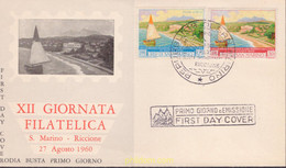563269 MNH SAN MARINO 1960 JORNADA FILATELICA SAN MARINO - RICCIONE - Usati