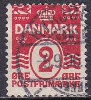 DK017 – DENMARK – 1905 – NUMBERS & WAVES TYPE – VARIETY - FA # 77II USED - Oblitérés