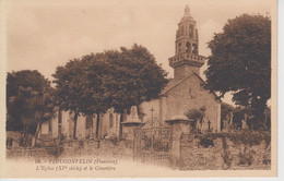 CPA Plougonvelin - L'église (XVe Siècle) Et Le Cimetière - Plougonvelin