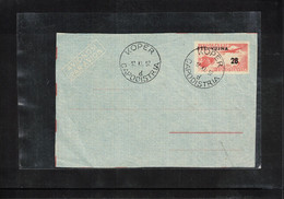 Trieste Zone B 1952 Postal Stationery Airmail Letter Fine Used Only Front Part Of The Cover - Correo Aéreo