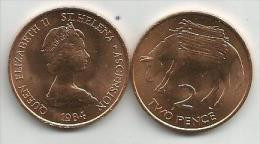 Saint Helena And Ascension 2 Pence 1984. High Grade - St. Helena