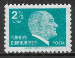 Turkey 1980. Scott #2130 (U) Kemal Ataturk - Usati