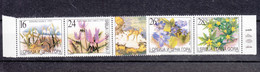 Yugoslavia, Serbia And Montenegro 2003 Flowers Mi#3116-3119 Mint Never Hinged Strip - Unused Stamps