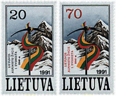 61415 MNH LITUANIA 1991 EXPEDICION AL EVEREST - Autres & Non Classés