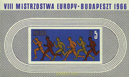 61623 MNH POLONIA 1966 8 CAMPEONATOS DE ATLETISMO DE EUROPA. - Ohne Zuordnung