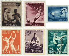 61559 MNH POLONIA 1955 2 JUEGOS DEPORTIVOS INTERNACIONALES - Non Classés