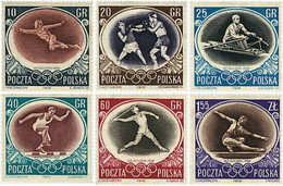 271065 HINGED POLONIA 1956 16 JUEGOS OLIMPICOS VERANO MELBOURNE 1956 - Sin Clasificación