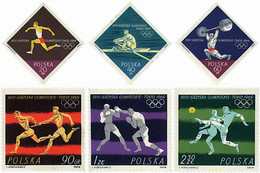 281456 HINGED POLONIA 1964 18 JUEGOS OLIMPICOS VERANO TOKIO 1964 - Ohne Zuordnung