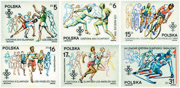 72890 MNH POLONIA 1984 23 JUEGOS OLIMPICOS VERANO LOS ANGELES 1984 - 14 JUEGOS OLIMPICOS INVIERNO. SARAJEVO 1984 - Non Classés