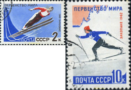 355721 USED UNION SOVIETICA 1962 CAMPEONATOS DE ESQUI EN ZAKOPANE - Collezioni